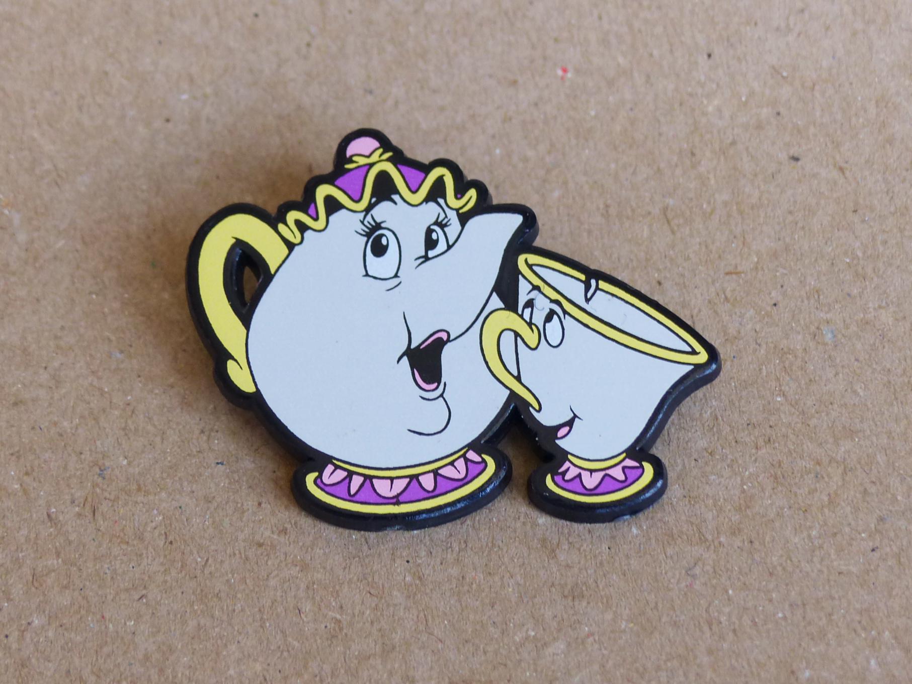 Beauty and the Beast Plastic Badges - Vintage 90's Disney / Belle