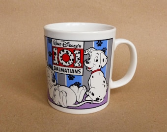 Vintage 101 Dalmatians Mug - Classic 90's Disney Film Nostalgia - Staffordshire Tableware / Great Gift Idea