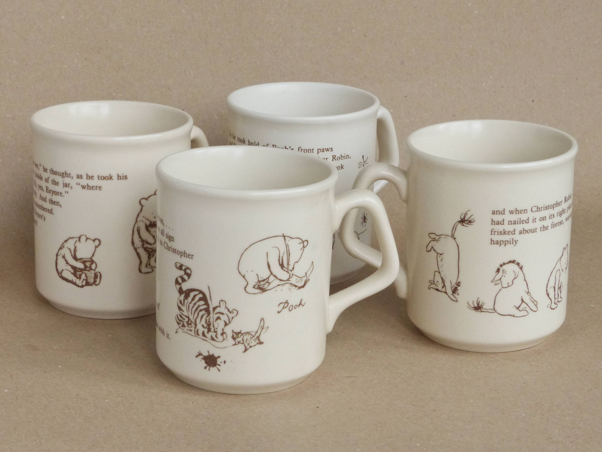 Vintage Winnie The Pooh Mugs VERY COLLECTIBLE / E.H. Shepard Etsy