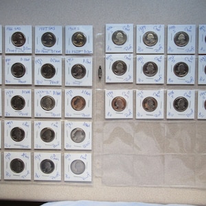 Proof Uncirculated WASHINGTON clad quarters*Special Mint Set-no mint mark(1965-67)/S mint (1968-98 )*33 deep ultra mirror finish LOW MINTAGE