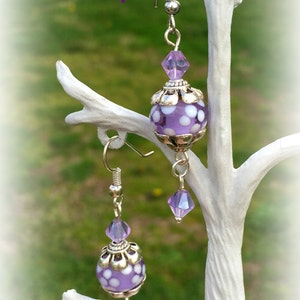 Lavender Glass Earrings image 2