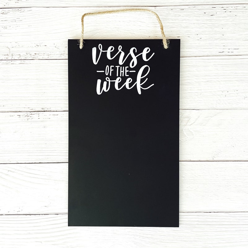 Verse Chalkboard - Etsy
