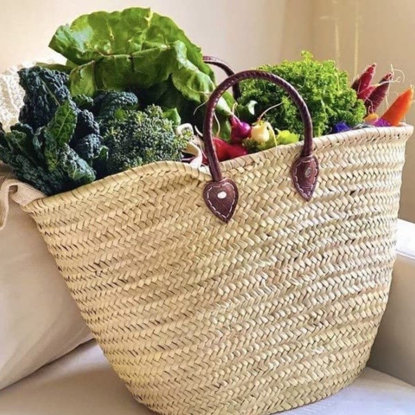 French Market Bag | Market Basket | Straw Market Bag