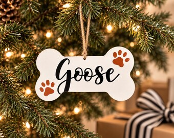 Personalized Dog Lover Ornament Fur Baby Hand-Painted Pet Memorial Puppy Keepsake