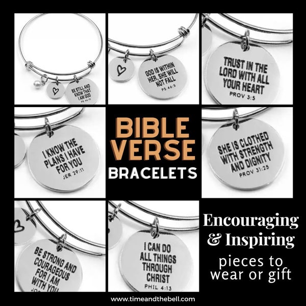 Bible Verse Bracelet Etsy