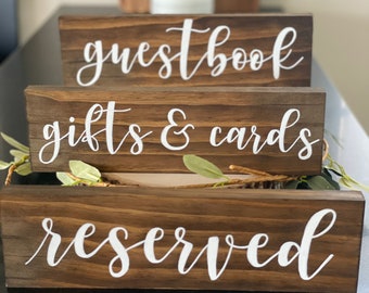 Wedding Guest Book  | Guest book Sign | Cards and Gifts Sign | Wedding Guestbook | Reception Signage