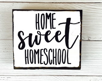 Home Sweet Homeschool Sign | Funny Homeschool Sign | Home School Sign