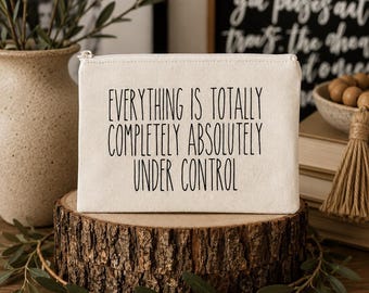 Funny Cosmetic Bag Canvas Makeup Organizer Travel Toiletry Accessory Pouch Personalized Zipper Case Custom Gift Bridesmaid Wedding Party