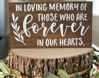 Memorial Plaque Wedding Sign | In Memory Of Sign | Wedding Collection Sign