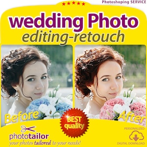 Wedding Photo Editing, Photo Editing  , Retouching pictures of your wedding, Wedding Photo fix, for bride, groom, family, Digital Download