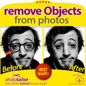 Remove Objects from Photo, Photo Editing, Object  Removal from a picture, Edit Out unwanted items, Replace items, photo manipulation, Gift