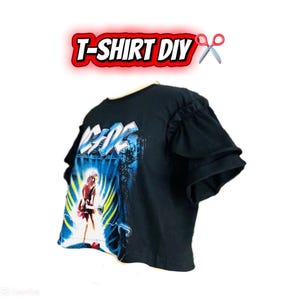 ROCK PRINCESS TEE Anleitung: Crop Tee mit Rüschen + Stirnband