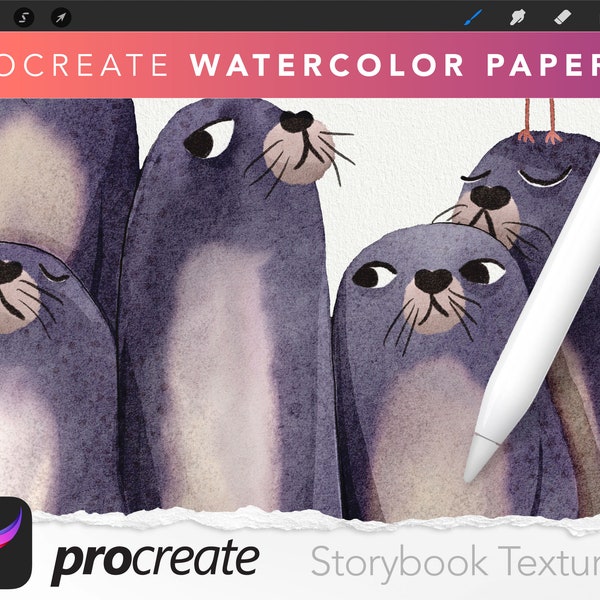 Storybook Watercolor Paper Texture for Procreate