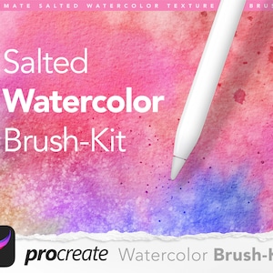 Procreate 用 Salted Watercolor ブラシキット // Procreate 用水彩画