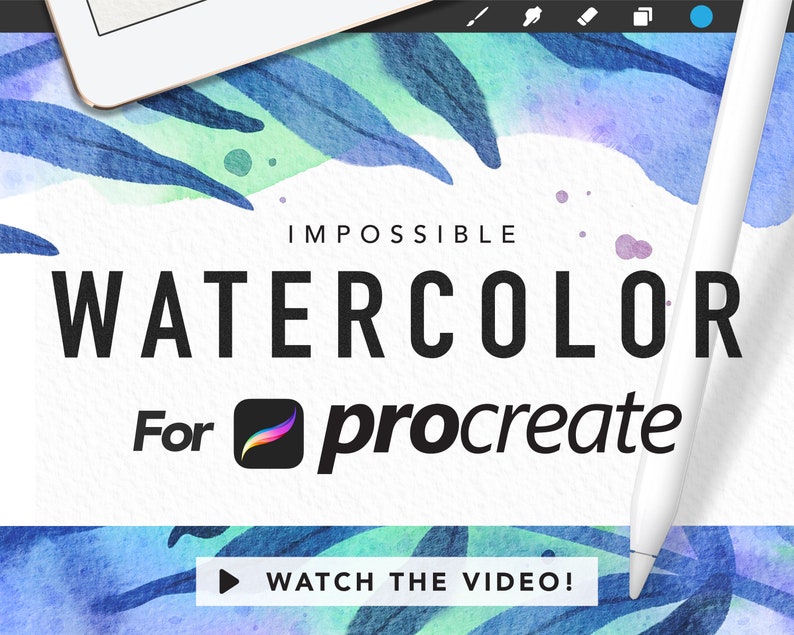 Amazing Watercolor Painting kit for Procreate image 0