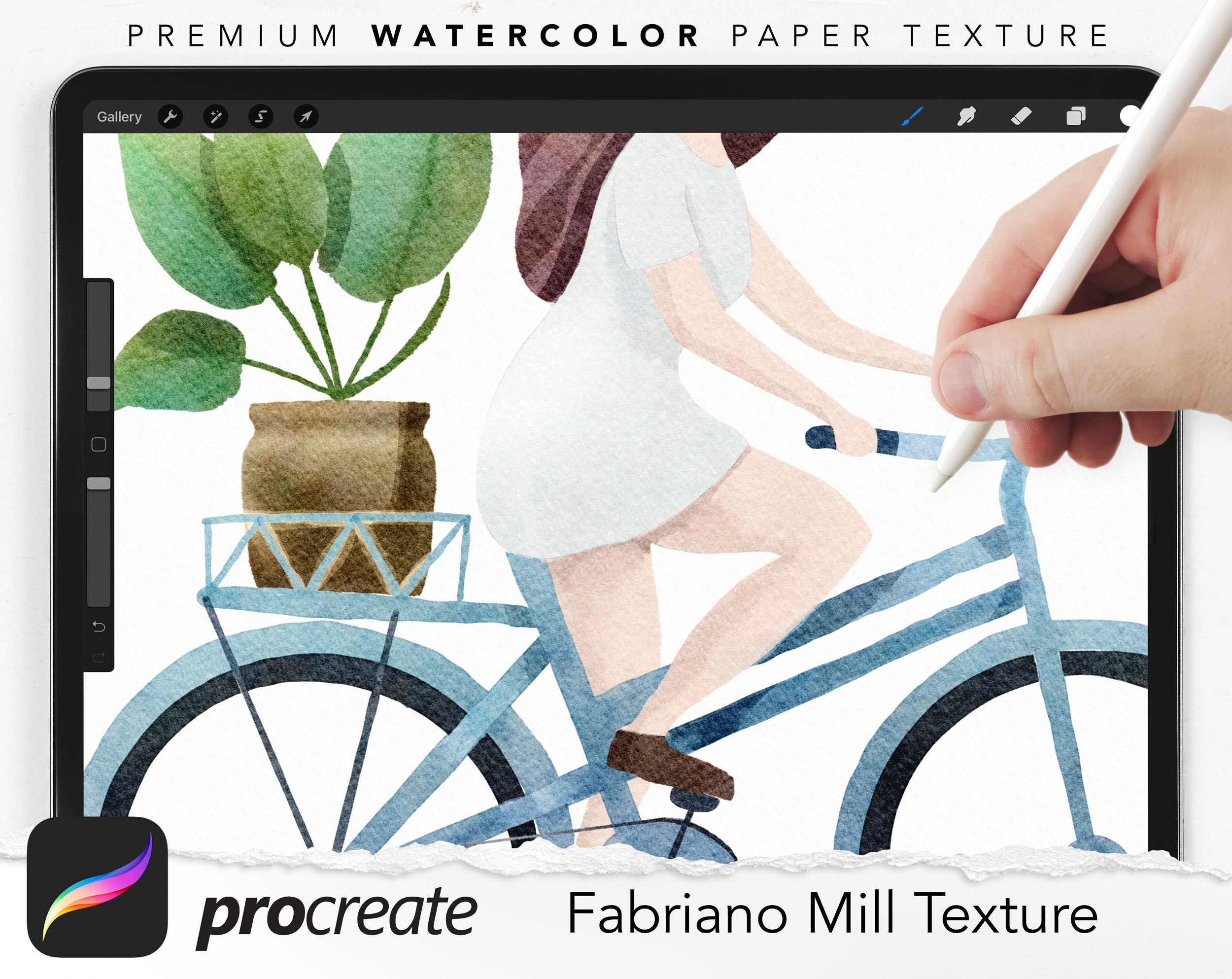 Fabriano Mill Watercolor Paper for Procreate 