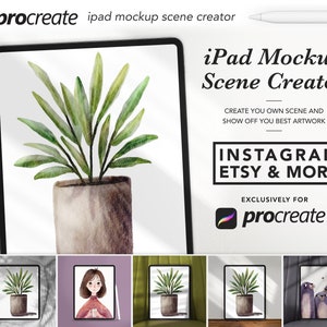 iPad Mockup Szenenersteller für Procreate