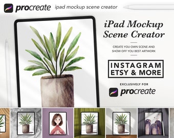 Creador de escenas de maquetas de iPad para Procreate