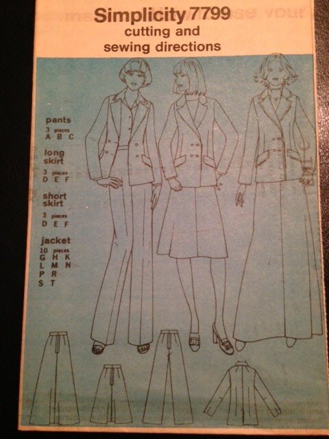 1970s Simplicity 7799 Sewing Pattern Ladies Bias Skirt - Etsy