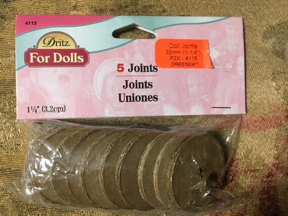 Dritz for Dolls 5 X Packs Joints 5 Joints per Packet Size 32mm