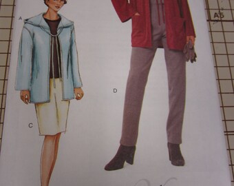 Vogue, Woman, 7344, Pattern, Ladies, Jacket, Skirt, Pants, Size 6, 8, 10, Mailed From Canada