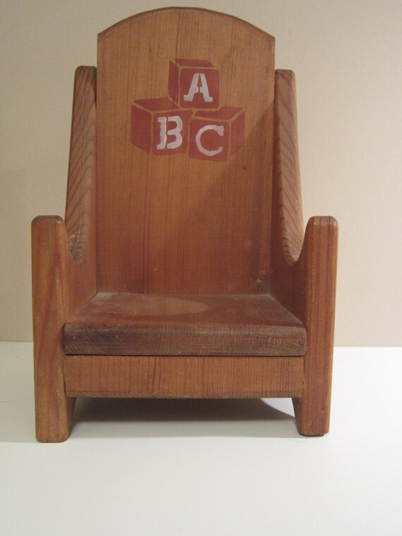 wooden doll chair
