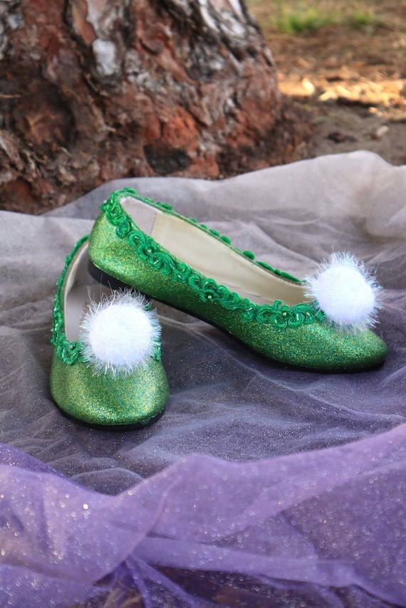 green tinkerbell slippers