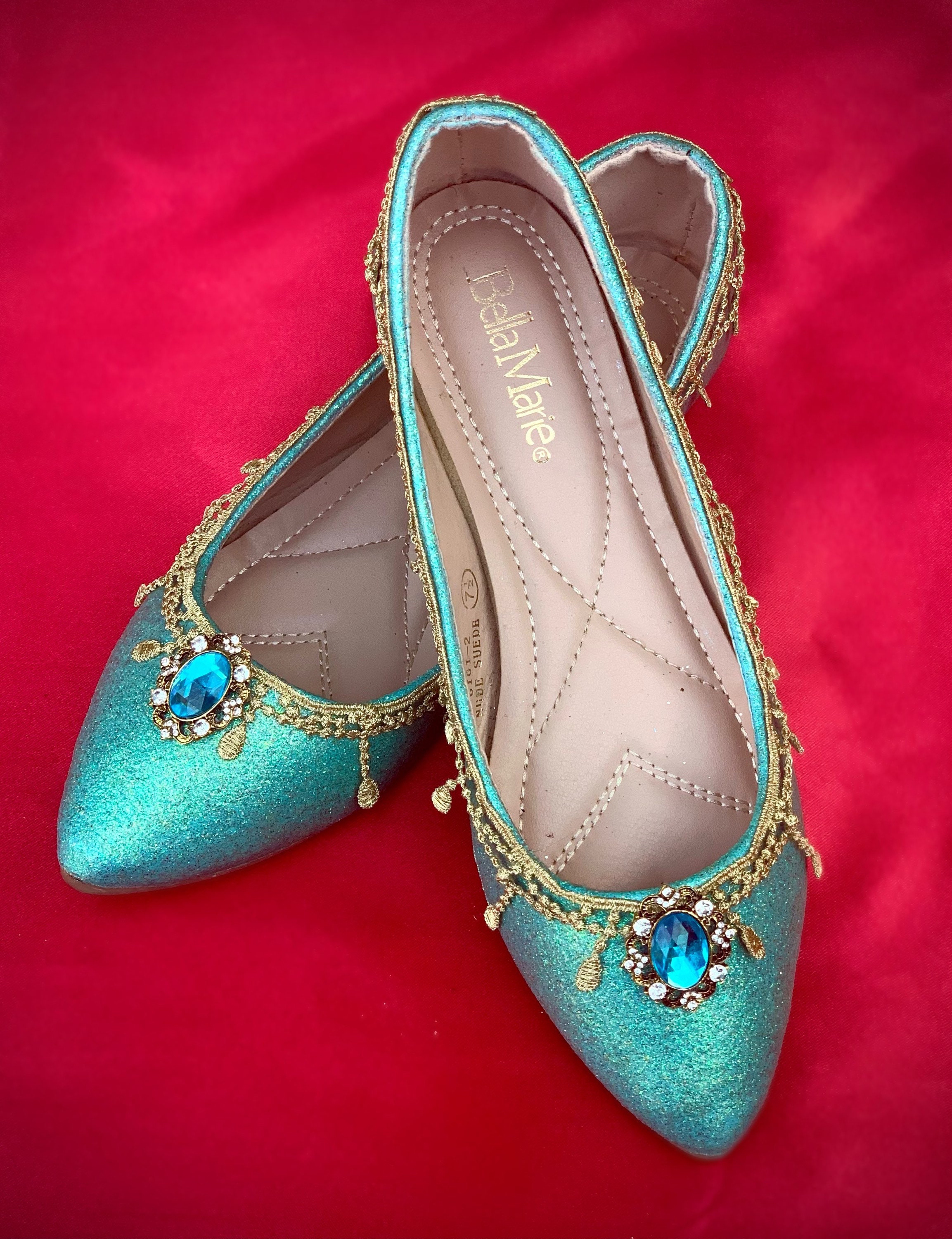 Adult Jasmine Inspired Aladdin Princess Flats Shoes - Etsy