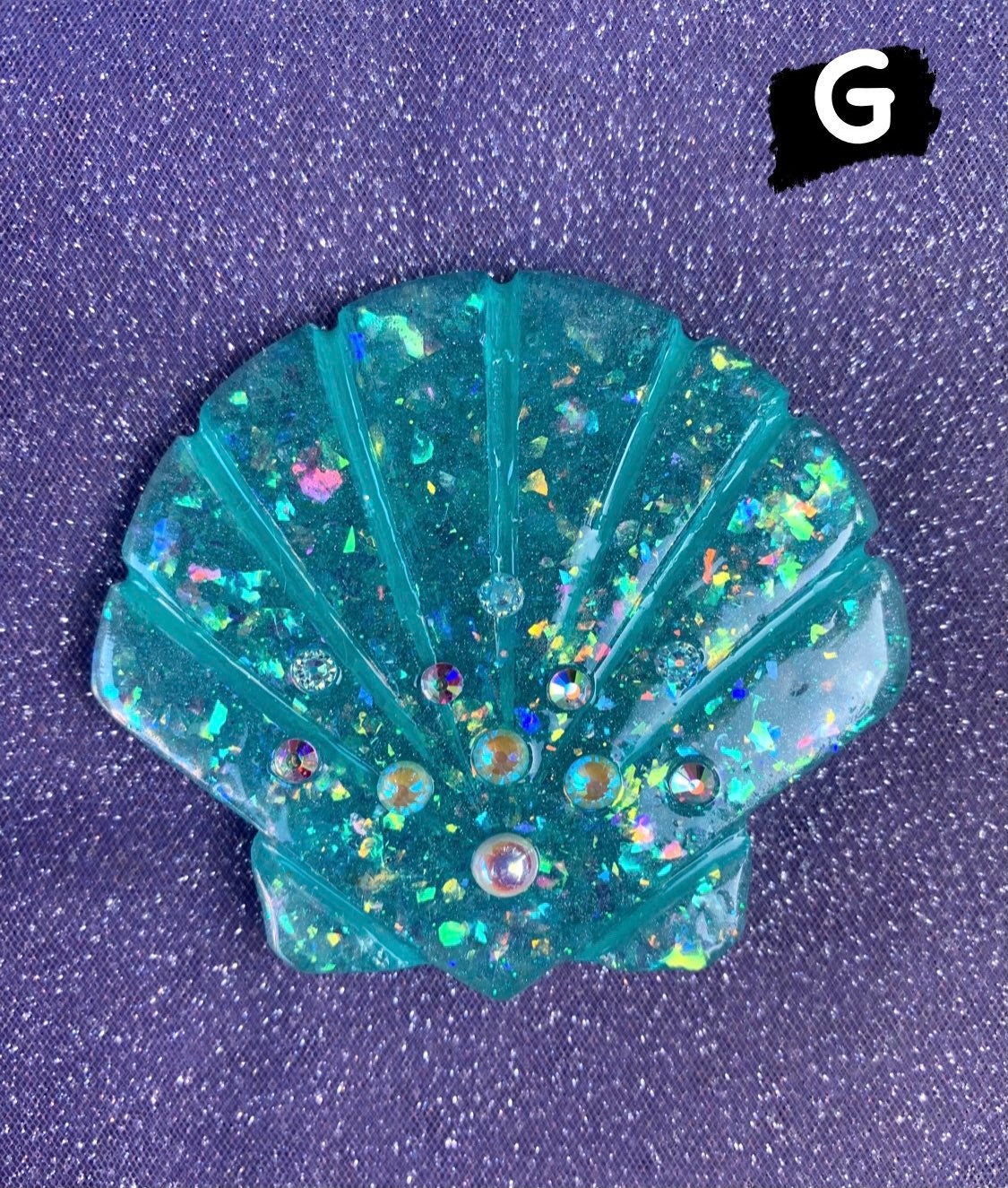 アリエル マーメイド プリンセスにインスパイアされた貝殻ブローチピン