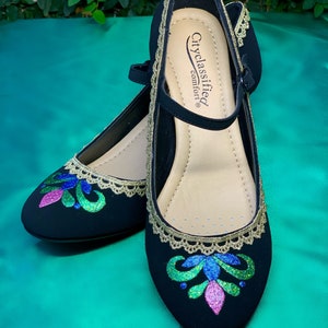Adult Coronation Anna Frozen inspired heels shoes