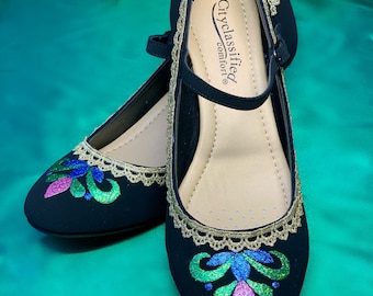 Op Coronation Anna Frozen geïnspireerde hakken voor volwassenen