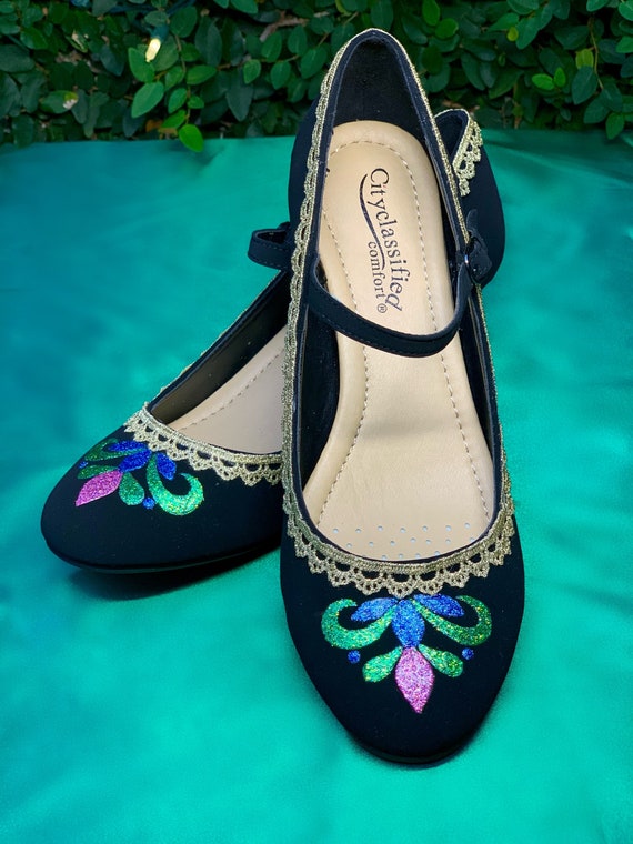 Volwassen Kroning Anna Frozen geïnspireerde hakken schoenen - Etsy Nederland