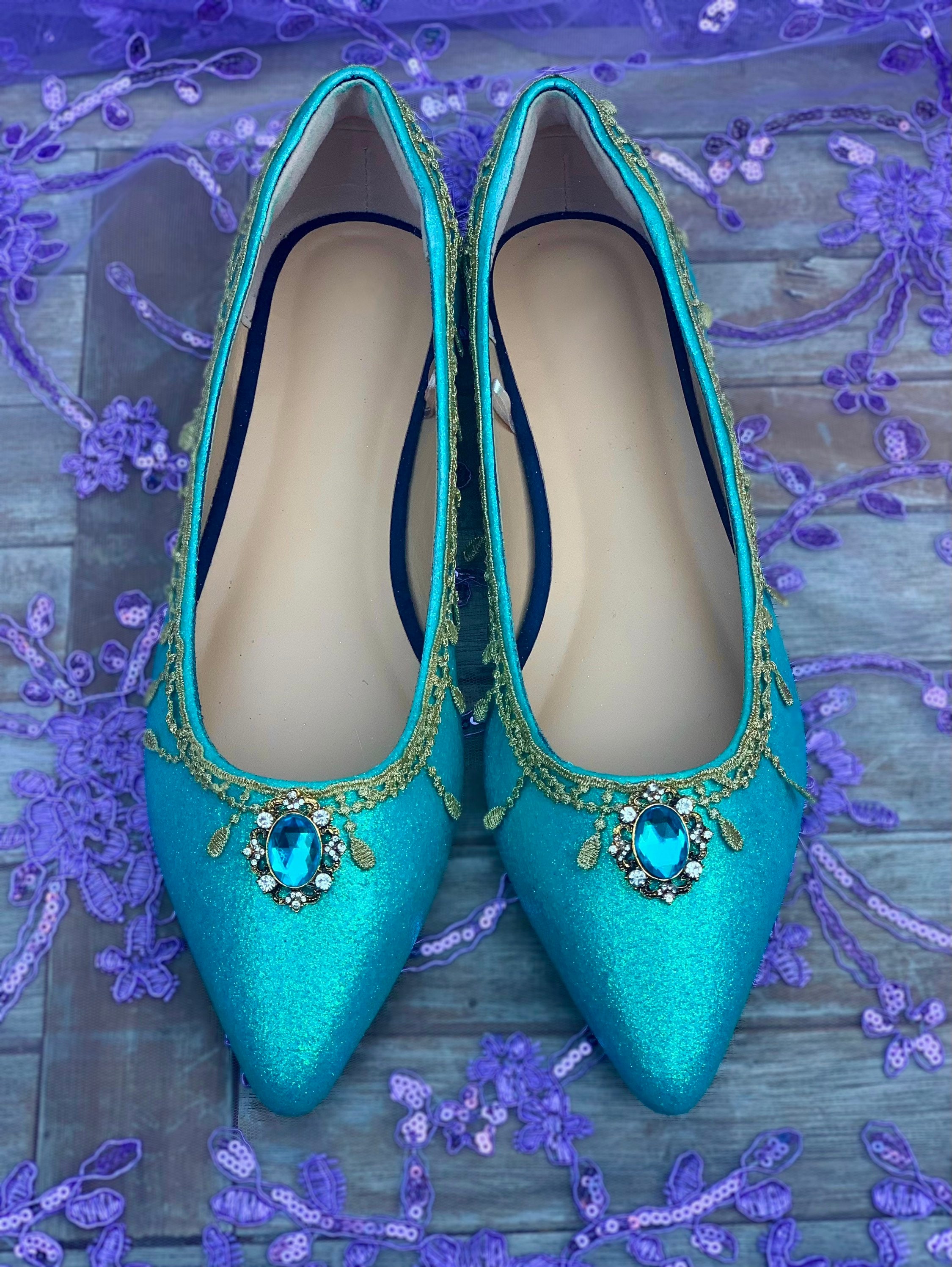 Adult Jasmine Inspired Aladdin Princess Flats Shoes - Etsy