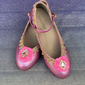 princess aurora dress up shoes NWT Disney Store Aurora Costume Shoes Girl Princess Sleeping Beauty