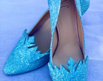 Adult Elsa Frozen Snow Queen film movie accurate inspired heels shoes
