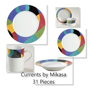 MIKASA ディナープレート2枚・マグカップ2個セット Mikasa dinnerware