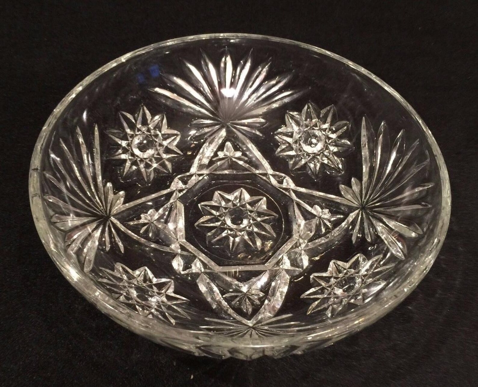 Star of David Candy Box Dish & Lid Prescut Clear by Anchor Etsy