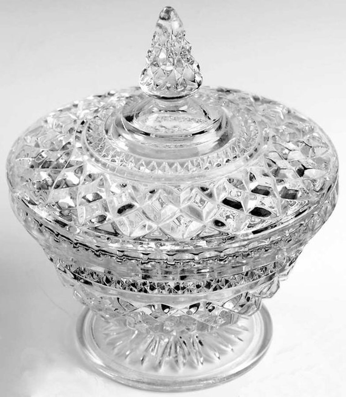 Beautiful Wexford Candy Dish W.lid and EXCELLENT Etsy