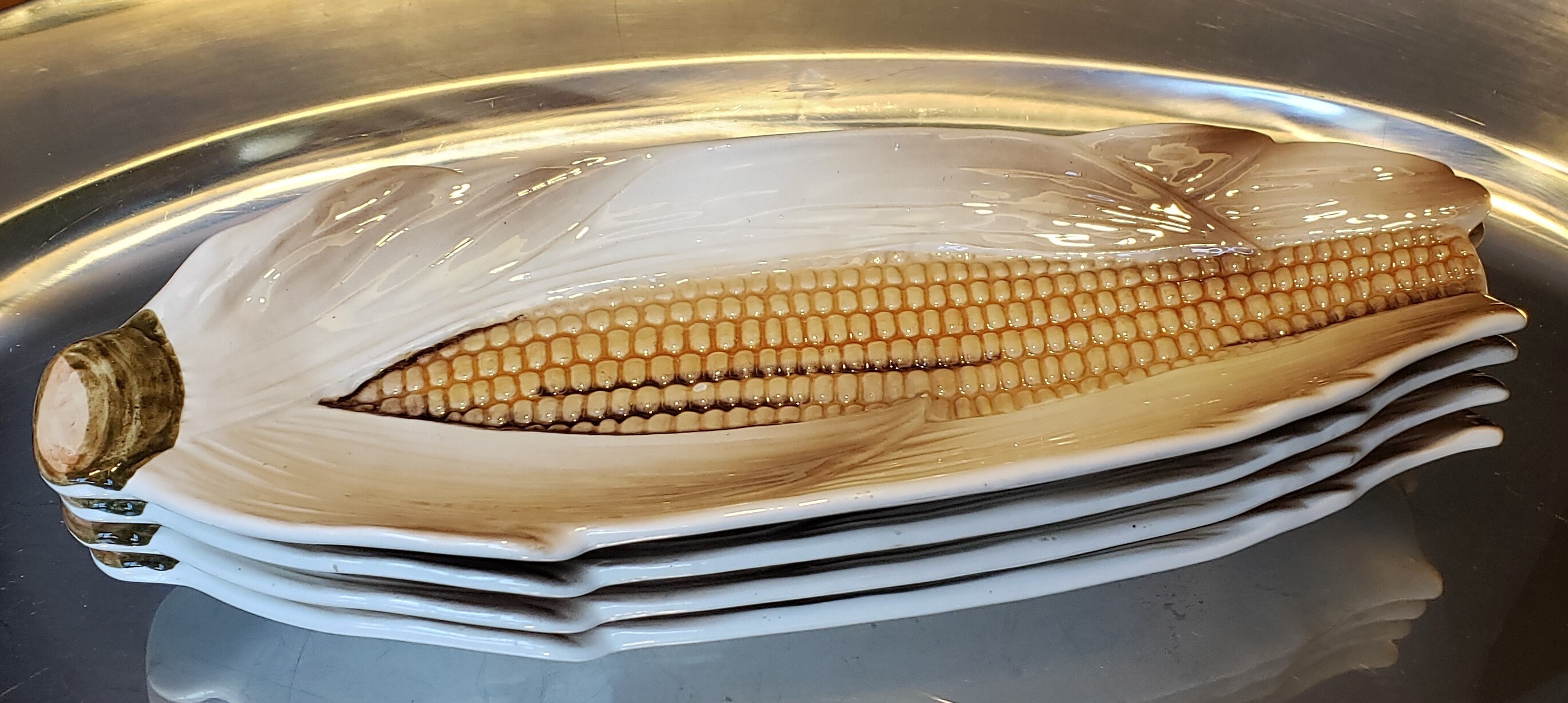 4 1950s Ceramic Corn on the Cob Trays Embassy Quality Products Etsy