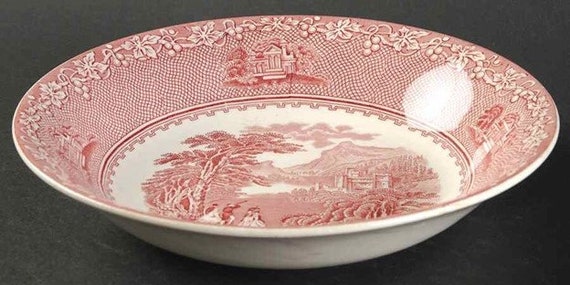 24 Pcs. Jenny Lind STAFFORDSHIRE Vintage Dinnerware - Dinner