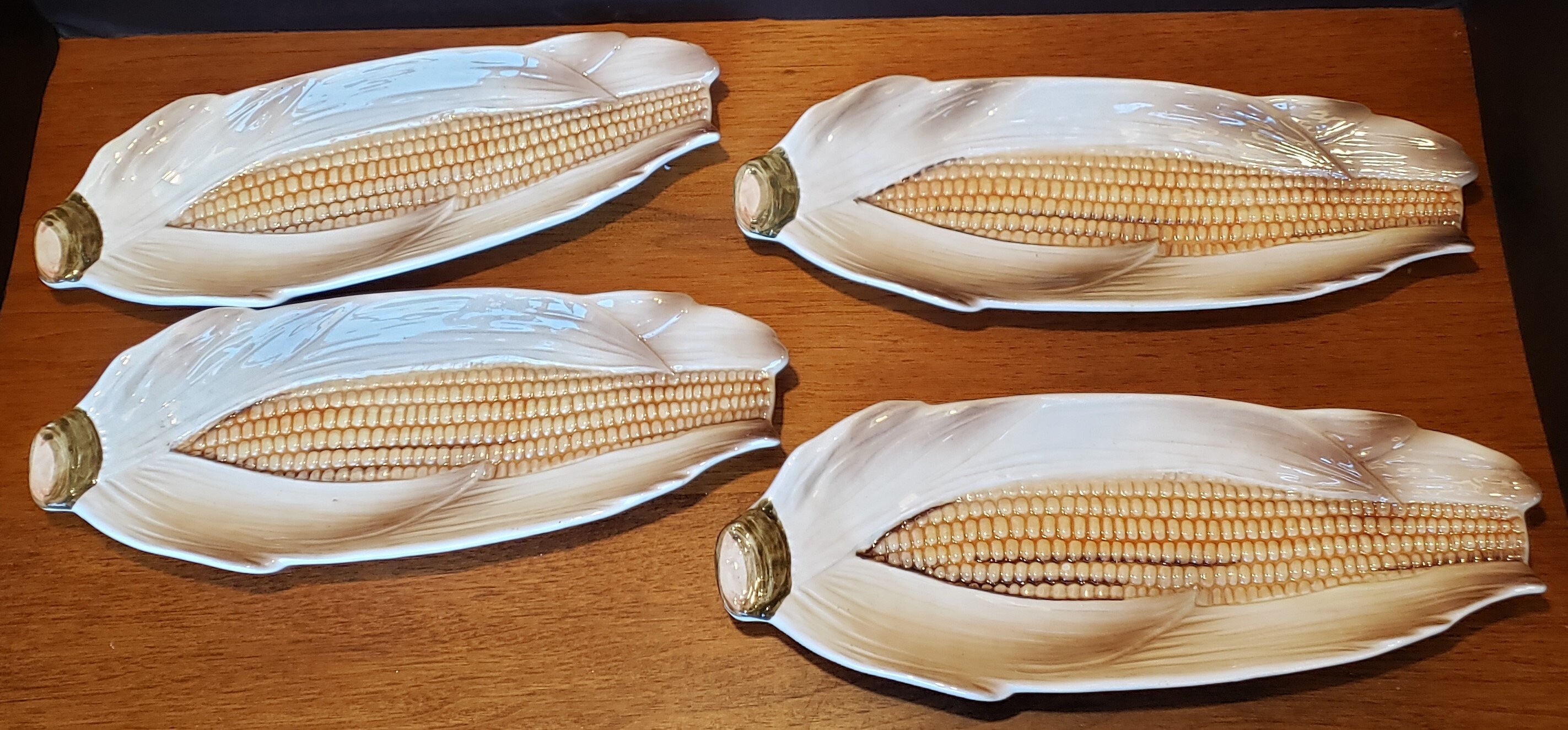 4 1950s Ceramic Corn on the Cob Trays Embassy Quality Products Etsy