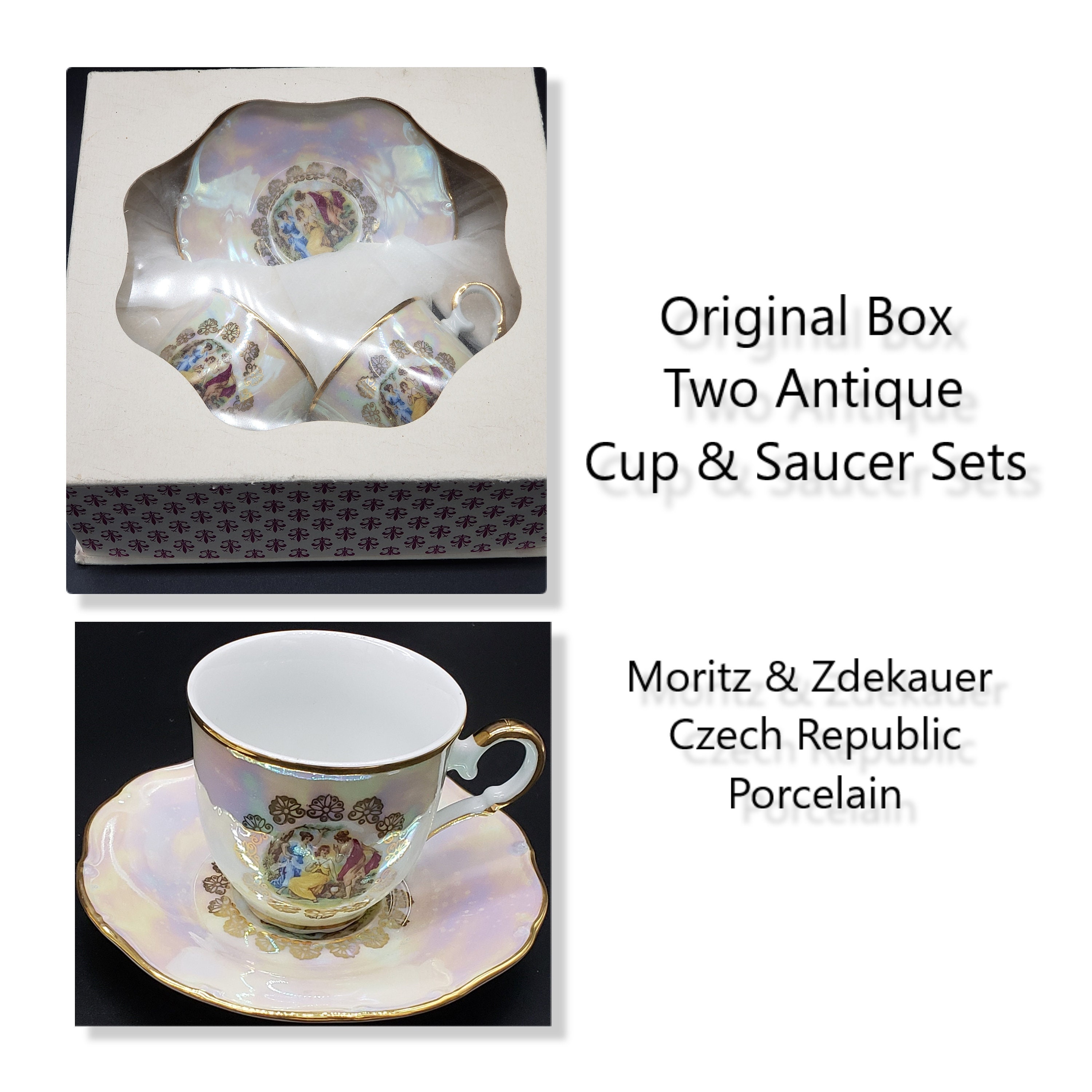 チェコスロバキア製　Moritz Zdekauer カップ&ソーサー+etc チェコスロバキア製 Moritz Zdekauer カップ&ソーサー+etc