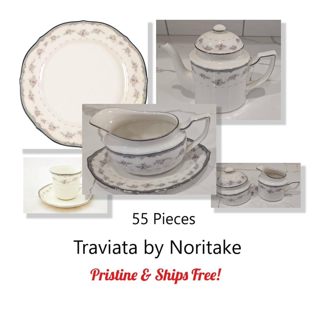 Traviata NORITAKE - Coffee/tea Pot; Gravy/underplate; Creamer