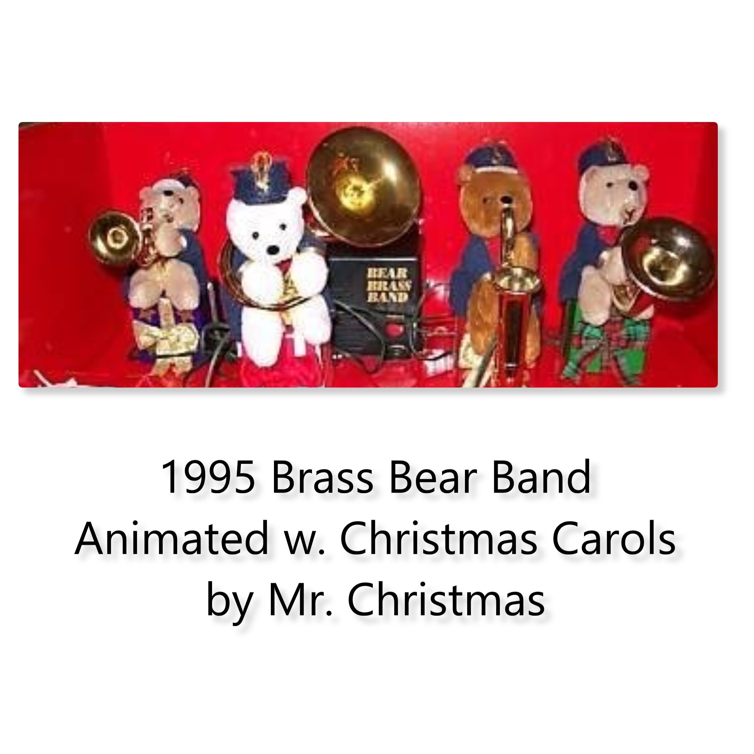 Mr. Christmas BEAR BRASS BAND Animated Musical Plush Bears 1995 - Etsy