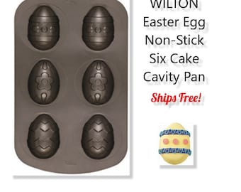 Wilton Easter Egg Cup Cake * Cavity * Baking Pan *  Accessory * Decorative * Excellent * Ships FREE * Sturdy * NEW