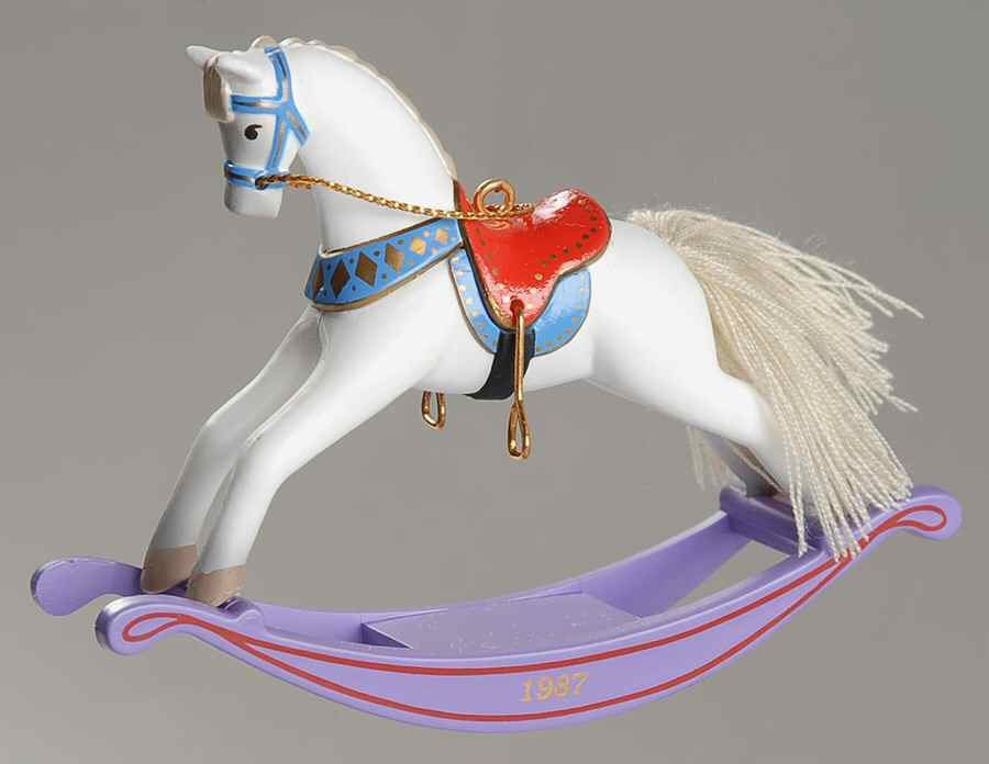 Hallmark Rocking Horse Dated Ornaments 1981 1988 Rare Etsy