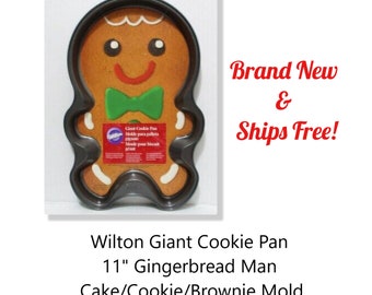 Vintage New Wilton Giant Cookie Pan Molde - 11 Inches - Excellent - Ships Free!