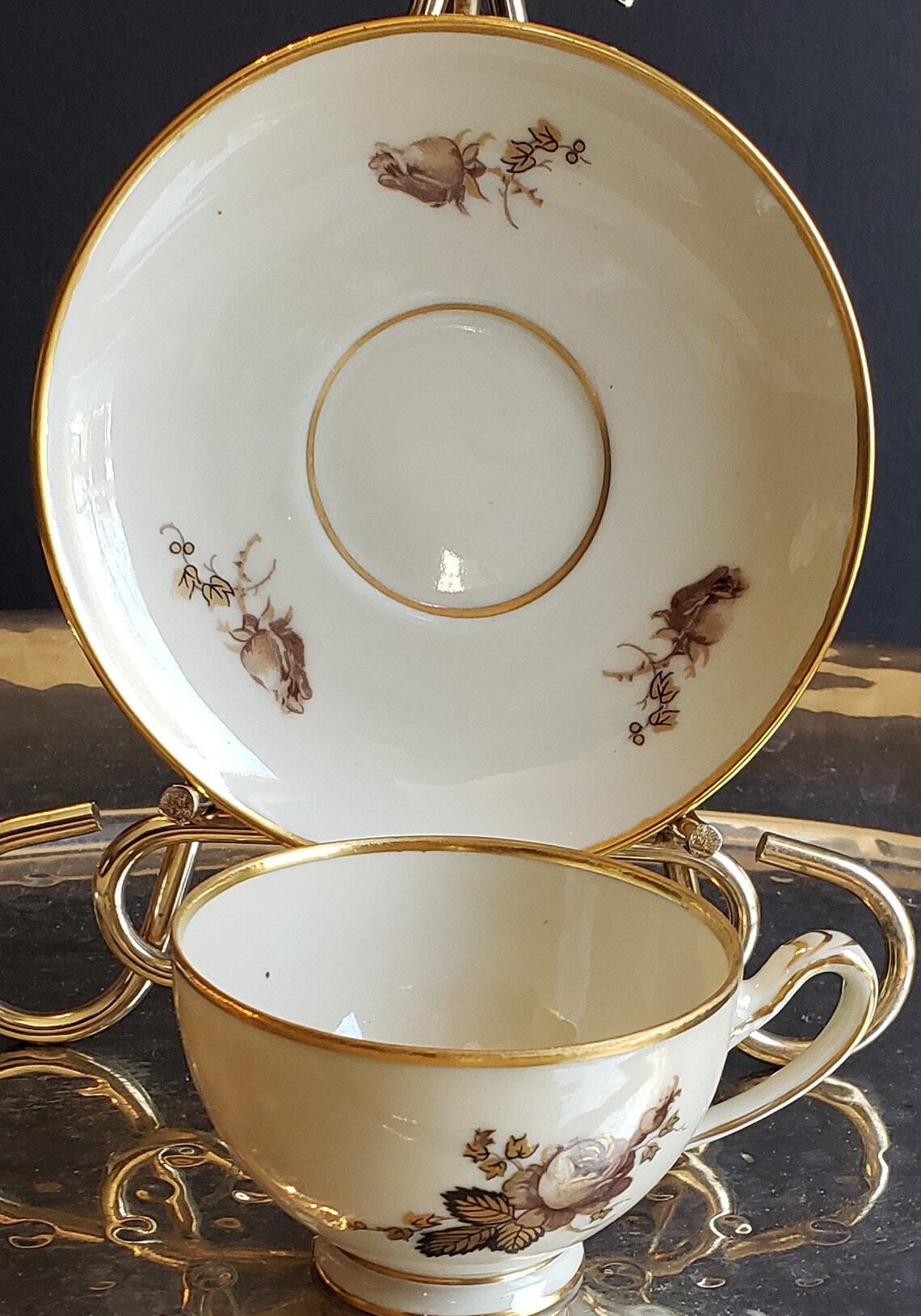 Vintage NHS Kongens Lyngby Denmark Teacup & Saucer Tea Cup Set Etsy