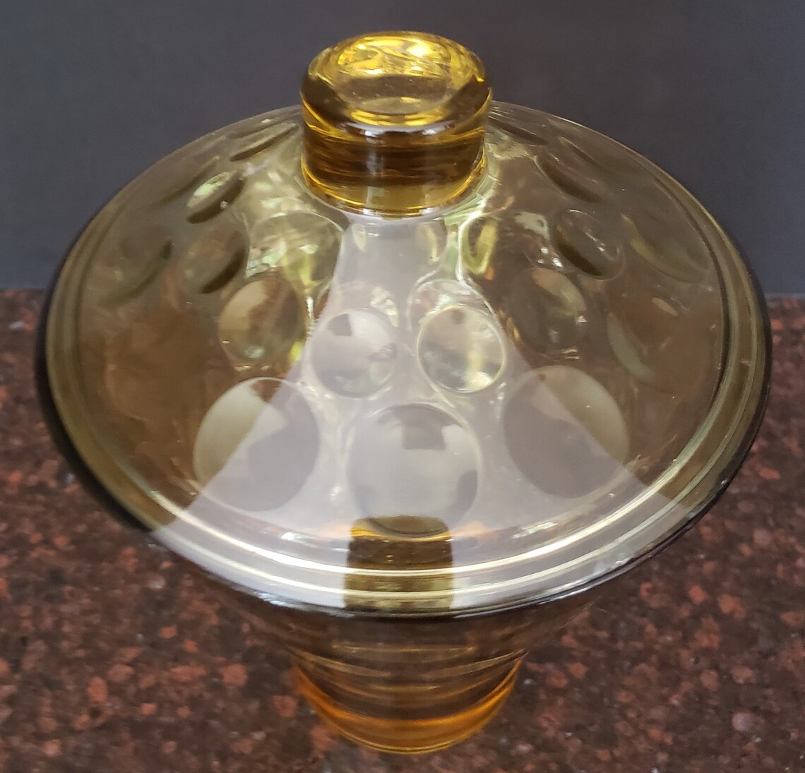 Vintage Midcentury Modern Candy Jar & Lid by HazelAtlas Candy Etsy