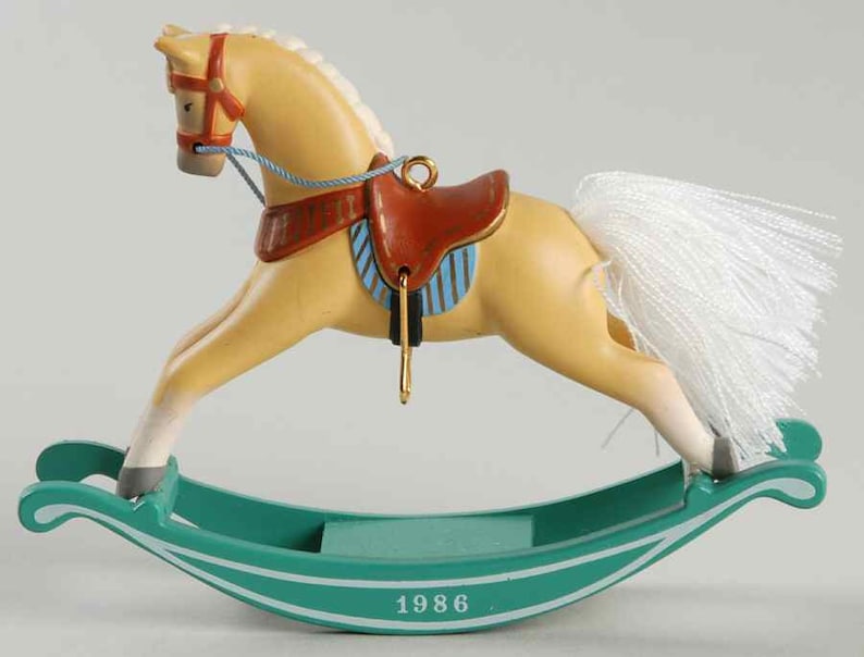 Hallmark Rocking Horse Dated Ornaments 1981 1988 Rare Etsy